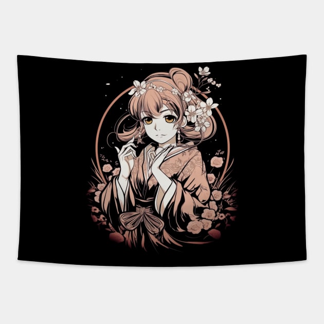 Kawaii Dreams - Cute Anime Tapestry by SzlagRPG