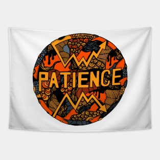 Orangrey Circle of Patience Tapestry