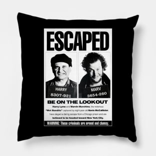 Wet Bandits Wanted Poster Pillow