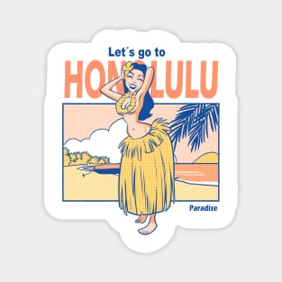 honolulu 2 Magnet