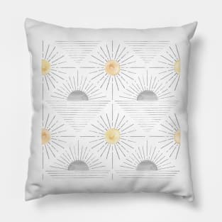 Minimalist sun pattern Pillow