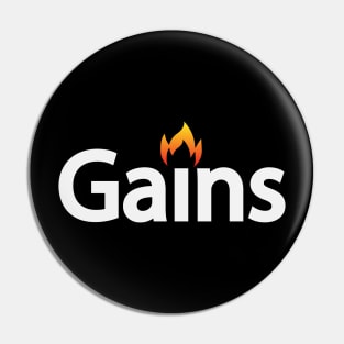 Gains creative text design Pin