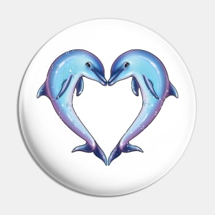 Dolphin Heart Pin
