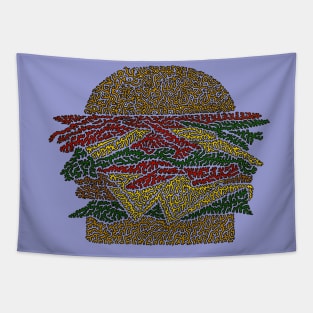 Double Cheese Hamburger Tapestry