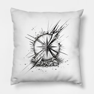 Broken Compass Pillow