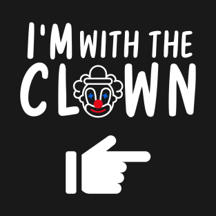 Funny lazy I'm with the Clown Halloween Costumes T-Shirt