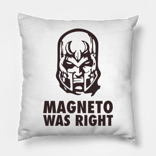 Magneto Was Right Pillow