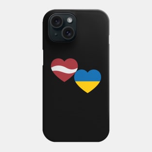 Latvia support Ukraine Phone Case