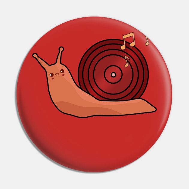 Snail music Pin by Furpo Design