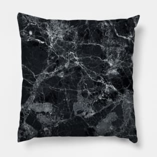 Black marble Pillow