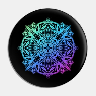 Multicolored Mandala 2 Pin