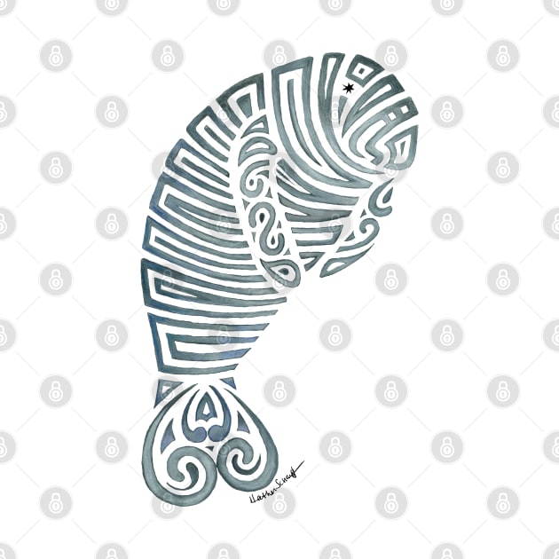 Tribal Manatee by artsytoocreations