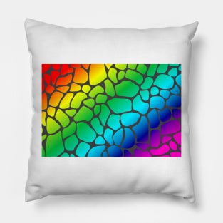 Giraffe - Rainbow Pillow