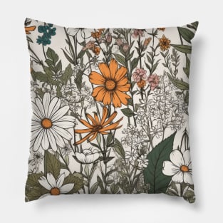 Wildflowers - Botanical Bliss 05 Pillow