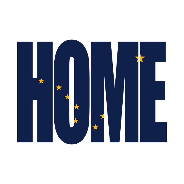 Alaska Home - State Flag by DonDota