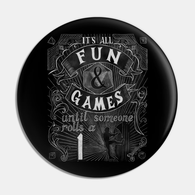 Fun and Games Pin by BrandiYorkArt