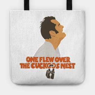 Jack Nicholson Tribute Tee - Iconic Asylum Scene Illustration Tote