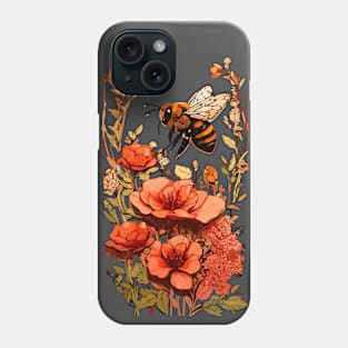 Flowers end Bee Phone Case