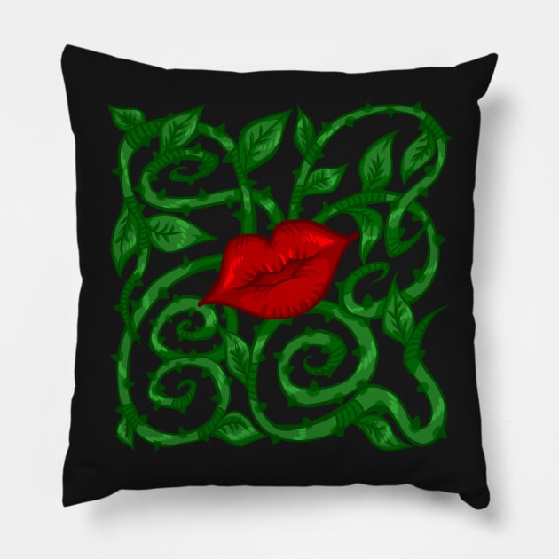 Poison Ivy Pillow by Gravedoggo