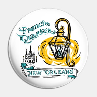 French Quarter gold Pin