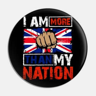 Anti Patriotism Design Great Britain Pin