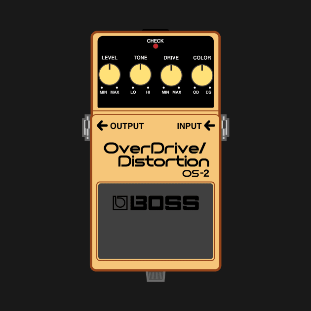 Boss OS-2 OverDrive / Distortion Guitar Effect Pedal by conform