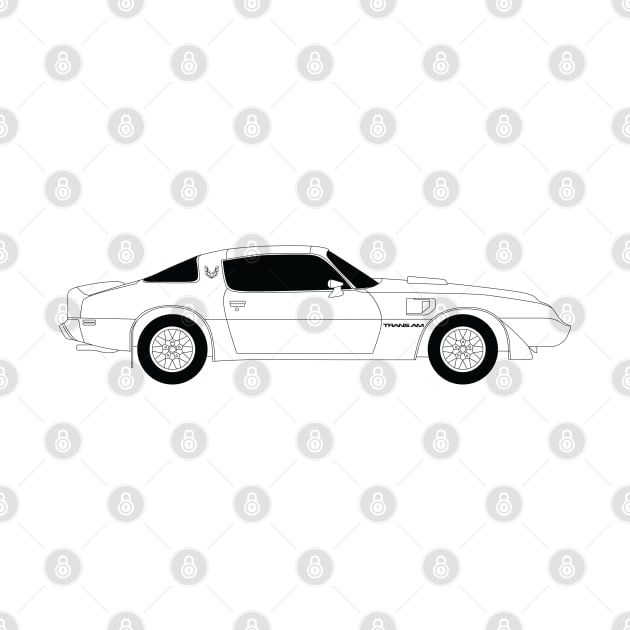 Trans Am Black Outline by kindacoolbutnotreally