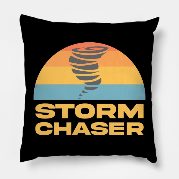 Storm Chaser - Tornado season Pillow by Sachpica