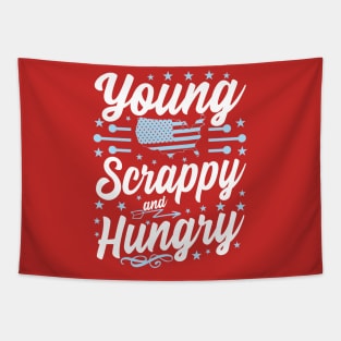 Young Scrappy and Hungry USA Tapestry