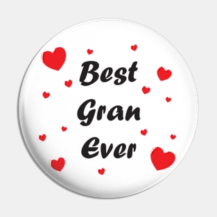 Best gran ever heart doodle hand drawn design Pin