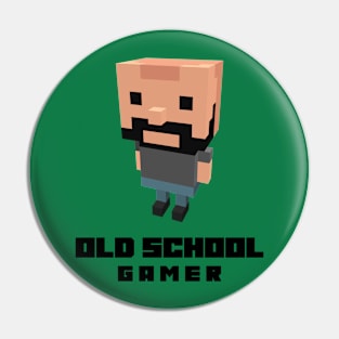 Old School Gamer Pin