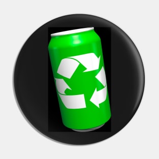 Recycling aluminium can Pin