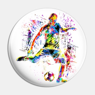 Soccer - Colorful Soccer Player Pin