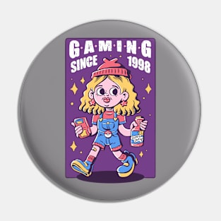 Gaming since 1998 Pin