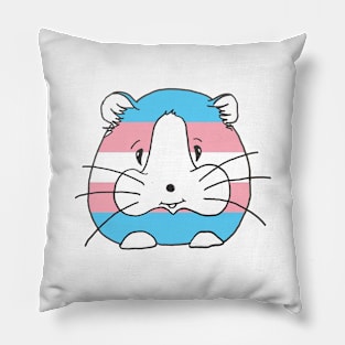 Trans Pride Guinea Pig Pillow