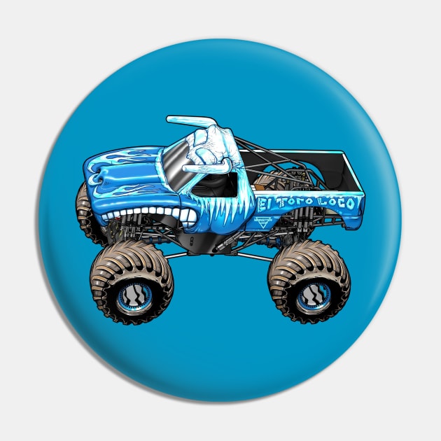 The Blue Ice Toco Pin by rickyrickbob