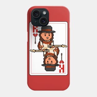 Pixelrockstars King of Hearts Playing Card Phone Case