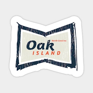 Oak Island, NC Summertime Vacationing Bowtie Sign Magnet