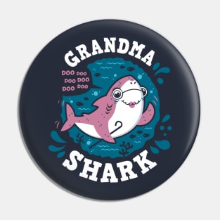 Grandma Shark Pin