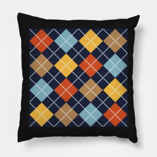 Boot Edge Edge Argyle Pillow