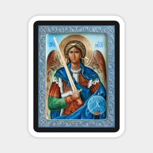 Archangel Michael Orthodox icon. Magnet