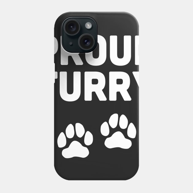 Proud Furry And Paw Prints Phone Case by MeatMan