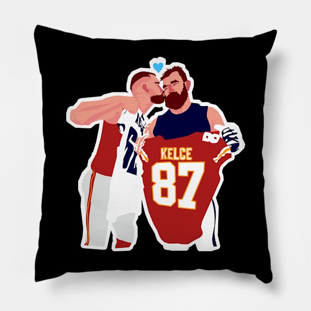 Travis KELCE x Jason KELCE Pillow by Mic jr