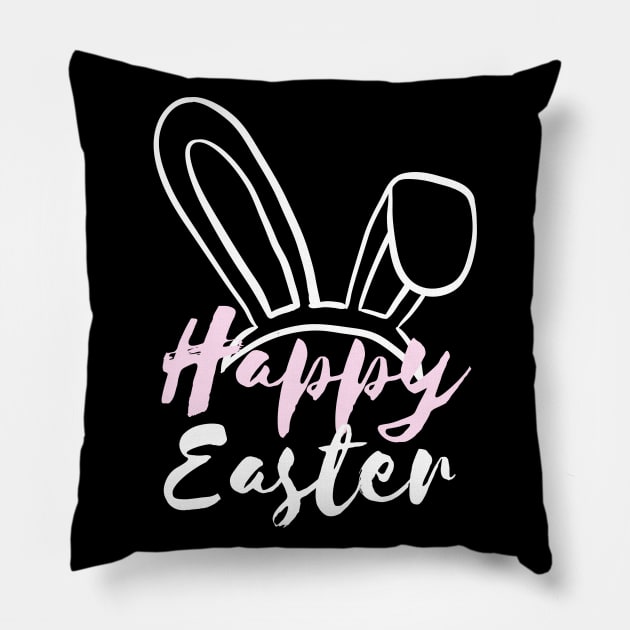 He Is Risen, Happy Easter day Shirt, Easter day shirt, peeps, bunny, jesus, christian easter shirt,cute easter shirt,gift for easter,easter family shirt Pillow by TWENTY5S