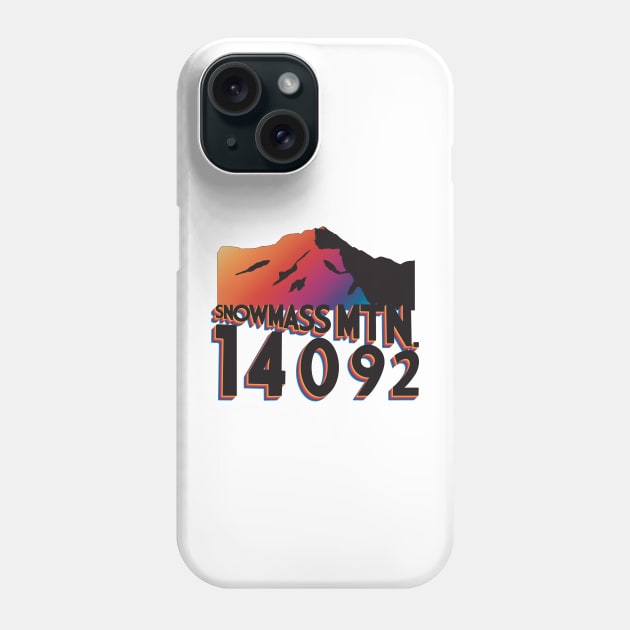 Snowmass Mountain Phone Case by Eloquent Moxie