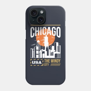 Chicago, The Windy City Phone Case