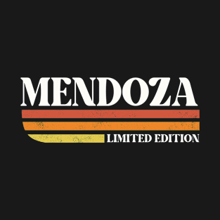 MENDOZA Surname Funny Reunion Retro Vintage 70s 80s Birthday T-Shirt