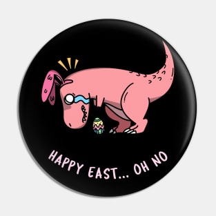 Dinosaur Design- Happy Easter -T Rex Pin