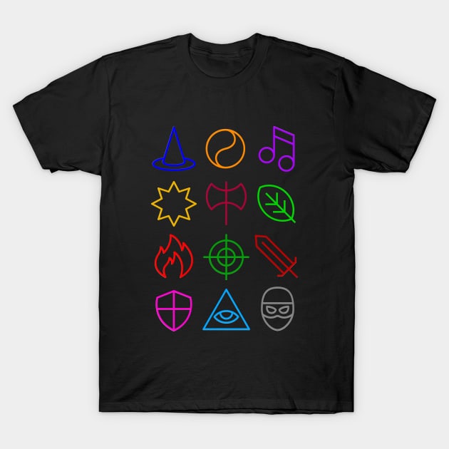 Fun & Simple Black Dragon Design T-Shirt Fun & Simple Black Dragon Design T-Shirt