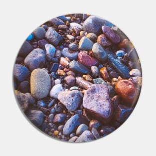 Pebble at the Beach, New-Brunswick, Canada V2 Pin